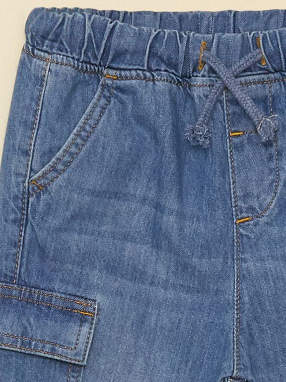 Elastic Waist Basic Baby Boy Denim Trousers