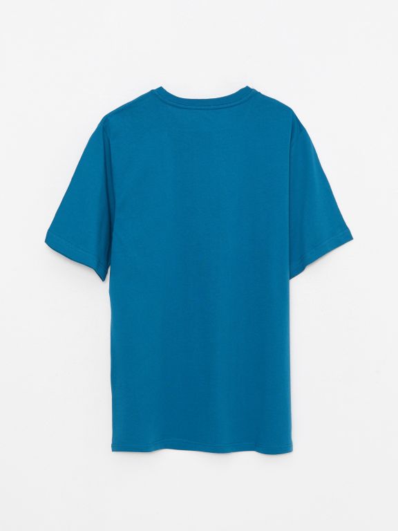 Crew Neck Short Sleeve Combed Cotton Men's T-shirt