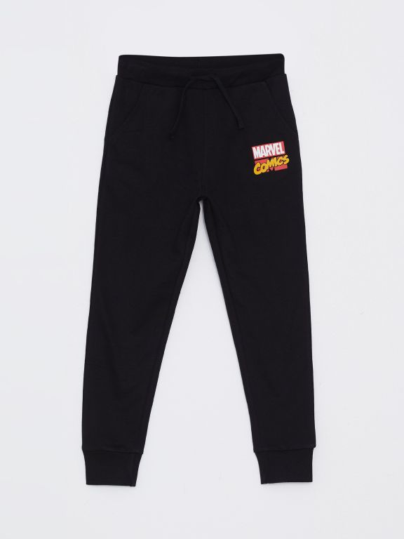 Elastic Waist Marvel Printed Boy Jogger Sweatpants