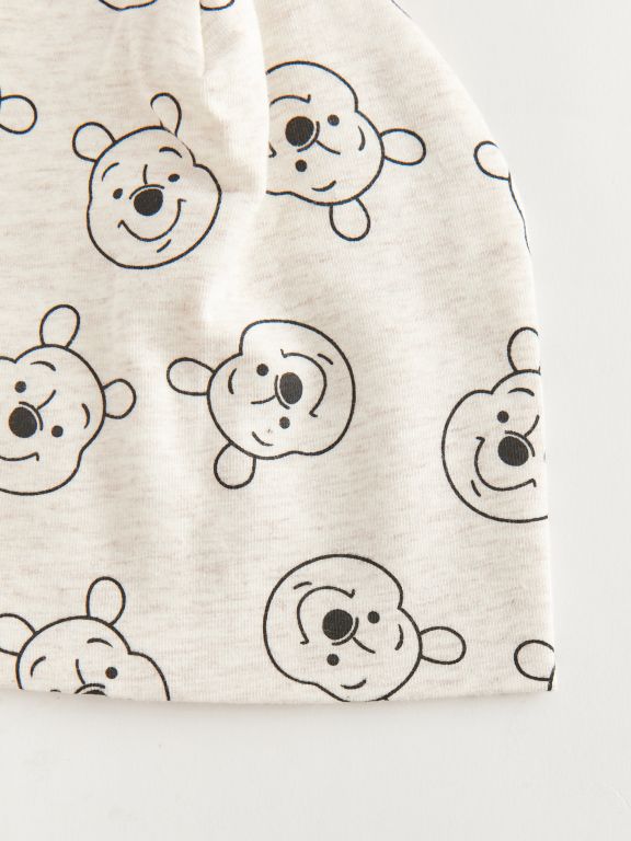 Winnie the Pooh Printed Baby Boy Beanie 2 Pieces
