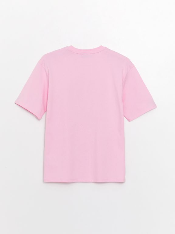 Crew Neck Printed Short Sleeve Oversized T-Shirt