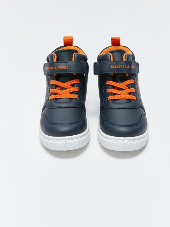 Lace-Up and Velcro Ankle Boys Sports Shoes