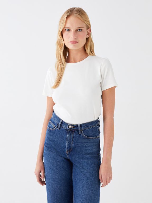Crew Neck Regular Short Sleeve Women's T-shirt