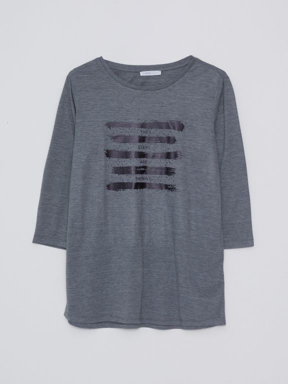 Crew Neck Printed Women's T-shirt