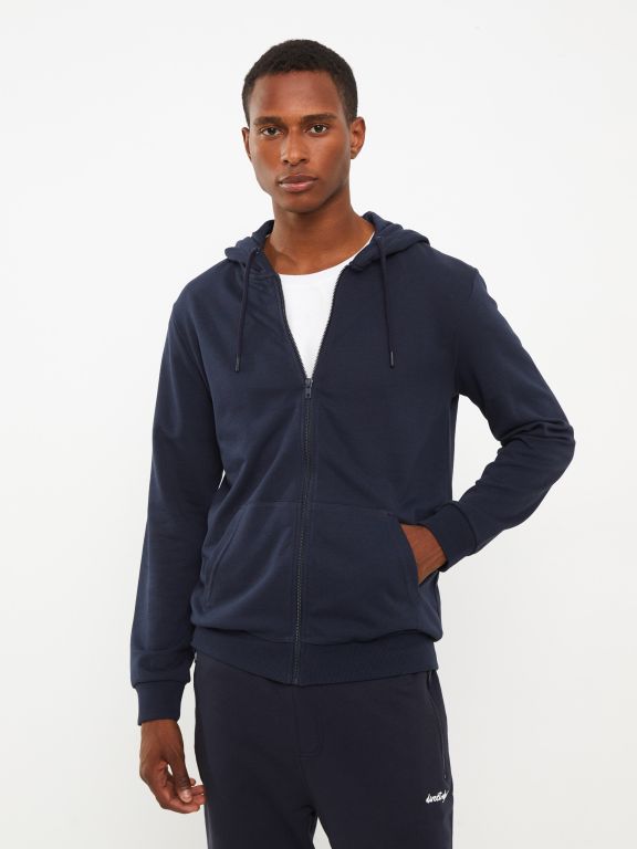 Standard Fit Hooded Men's Sports Cardigan