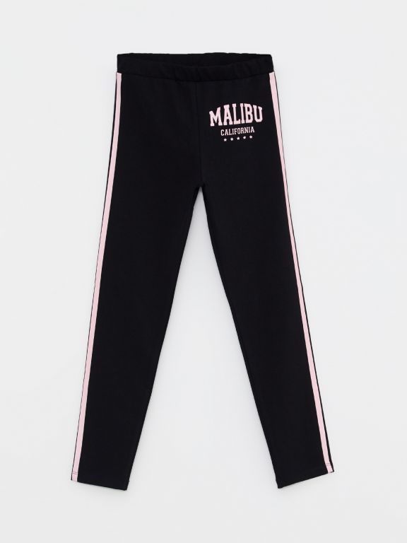 Elastic Waist Printed Cotton Girls Tights