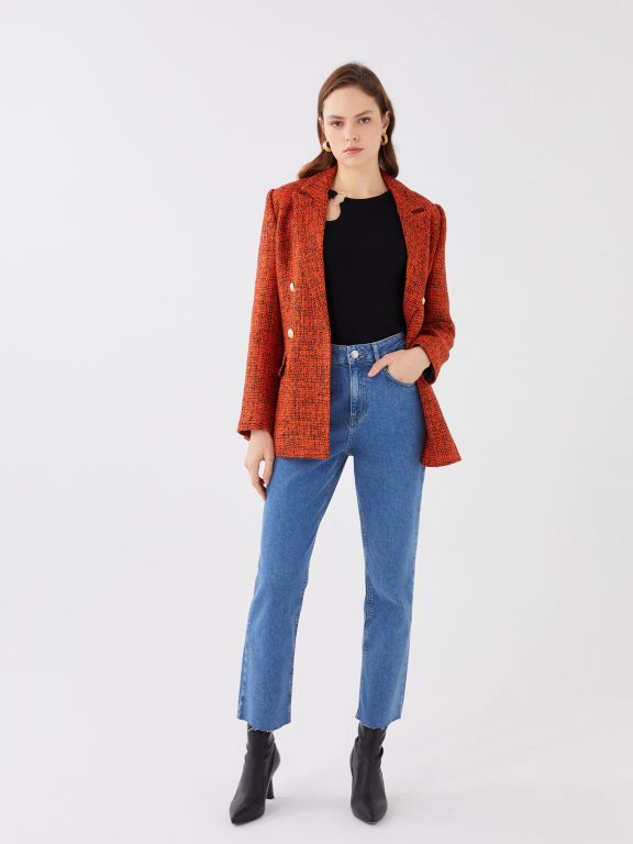 Women's Standard Fit Regular Denim Trousers