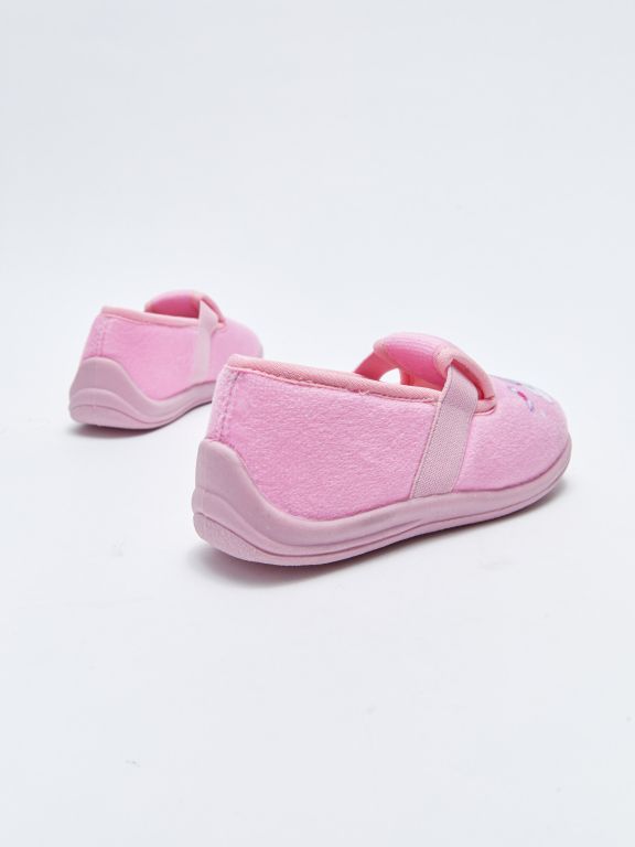 Printed Elastic Girl's Slippers
