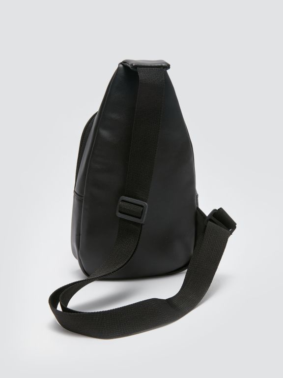 Leather Look Men's Chest Bag