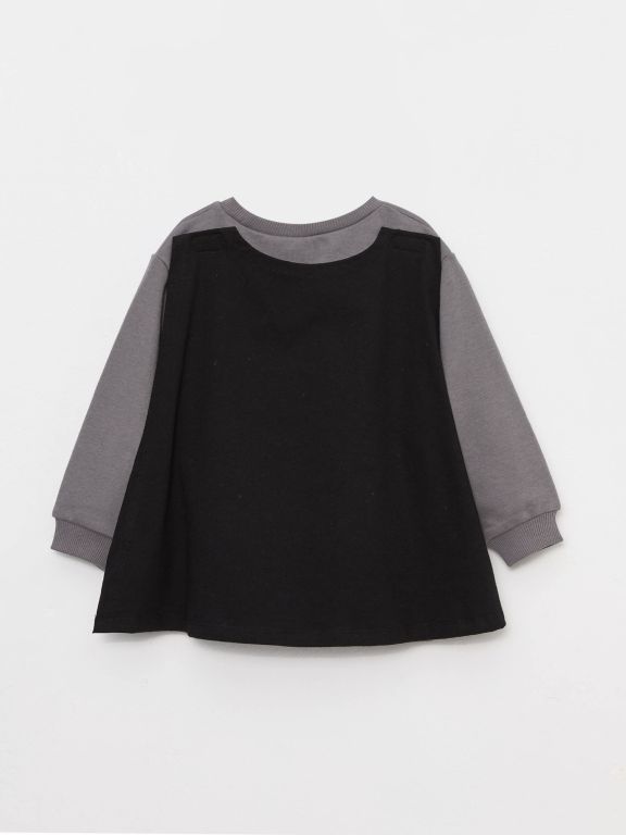 Crew Neck Long Sleeve Batman Printed Baby Boy Costume
