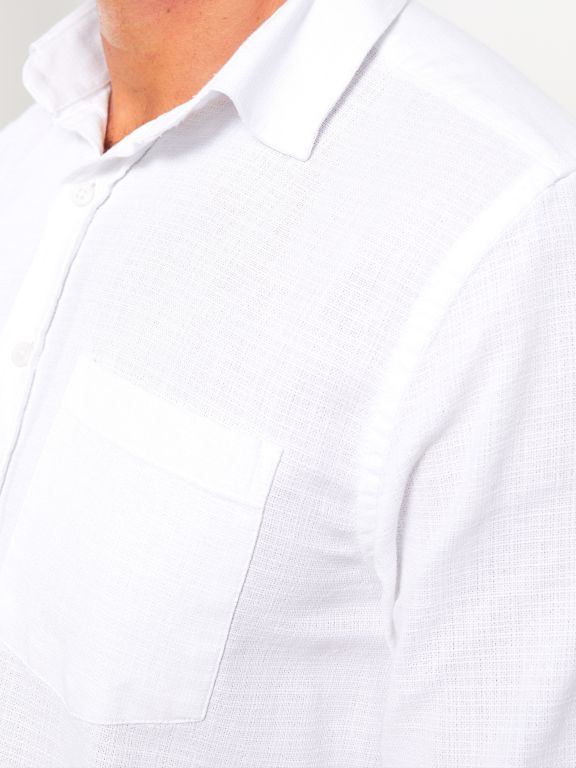 Regular Fit Long Sleeve Men's Poplin Shirt