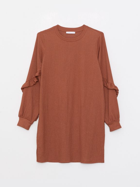 Crew Neck Regular Long Sleeve Women's Tunic