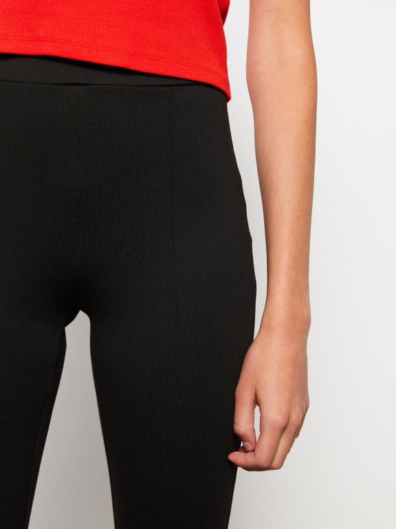 Normal Waist Tight Fit Flared Women's Trousers