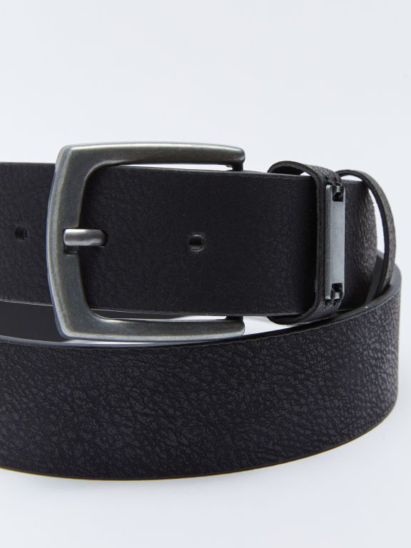 Faux Leather Men's Belt