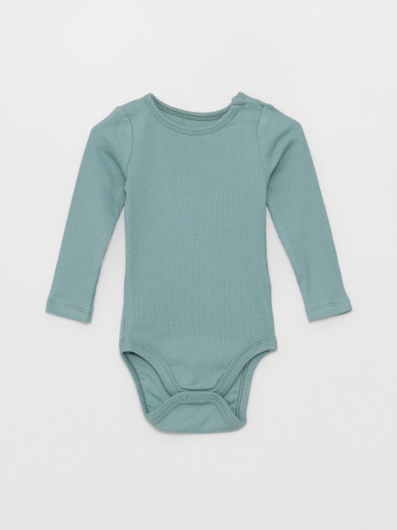 Crew Neck Baby Boy Snap Snap Body 2 Pack
