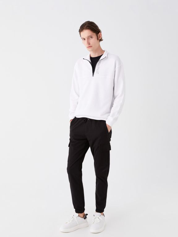 Slim Fit Gabardine Men's Jogger Trousers