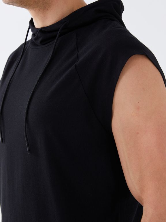 Men's Hooded Sleeveless T-Shirt