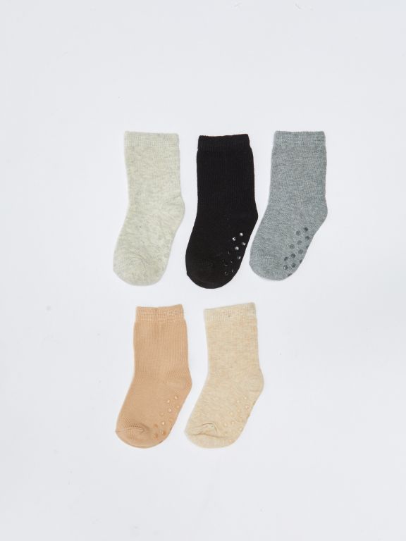 Basic Baby Boy Socket Socks 5-Pack