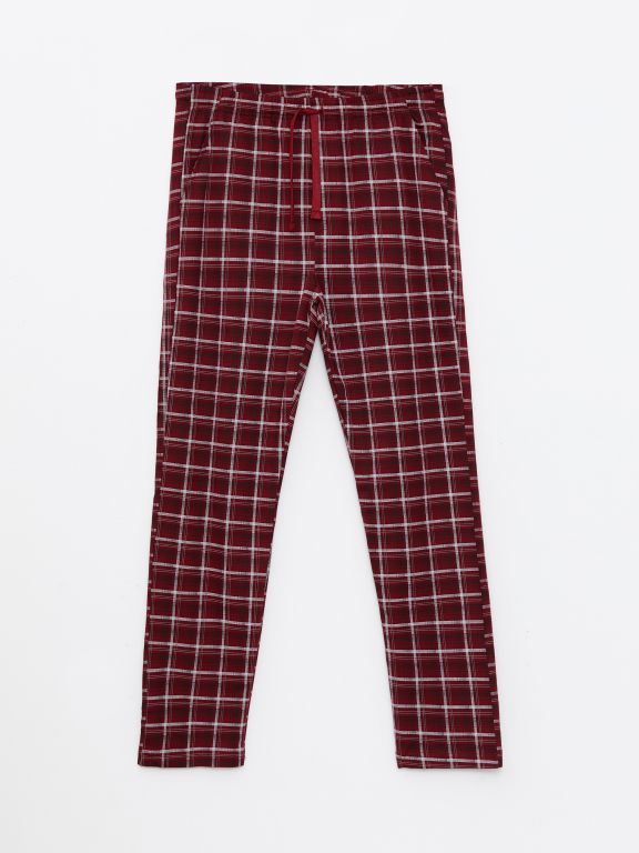Standard Fit Plaid Men's Pajama Bottoms