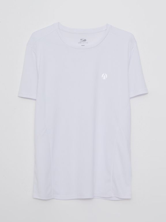 Crew Neck Short Sleeve Printed Men's Sports T-shirt