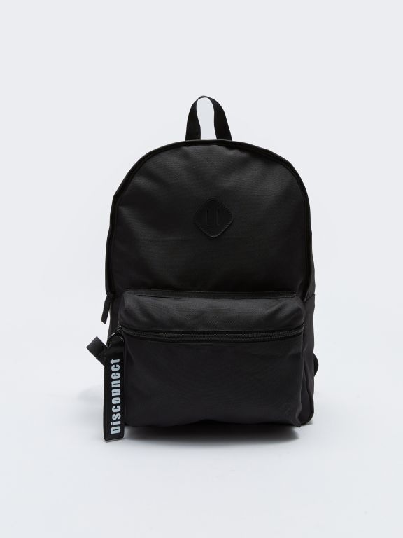 Label Printed Men's Backpack