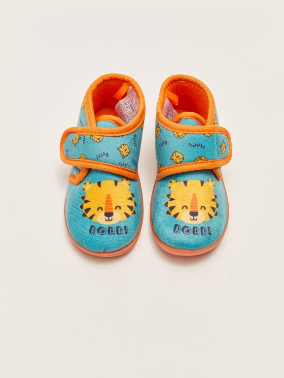 Printed Velcro Closure Baby Boy Panduf