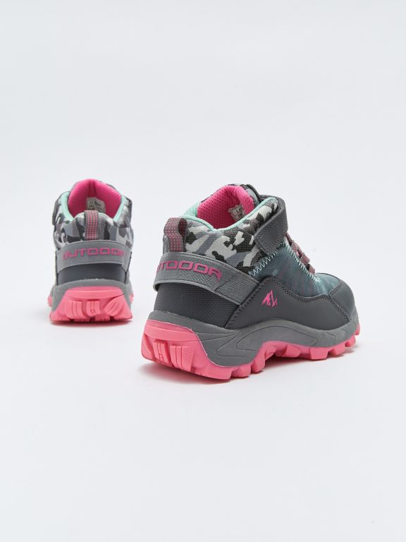 Lace-Up and Velcro Girls' Trekking Boots