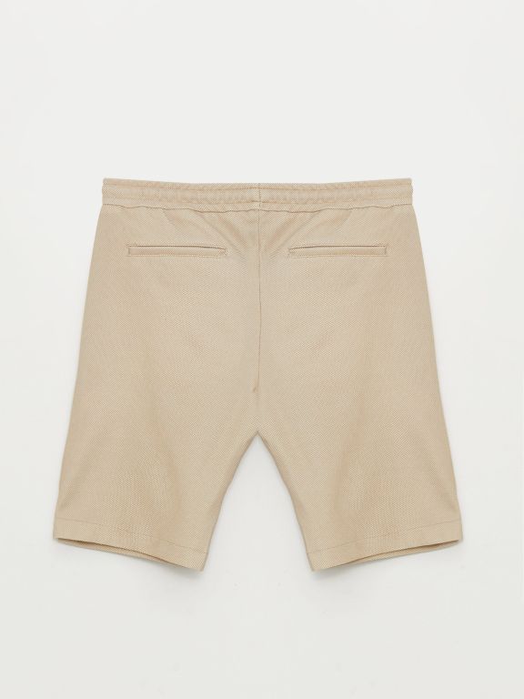 Slim Fit Binding Detail Men's Shorts