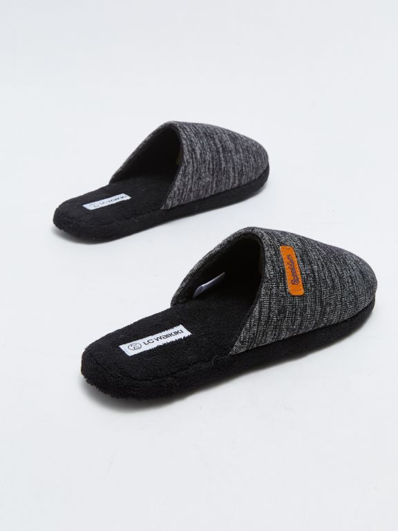Printed Closed Front Men's Indoor Slippers