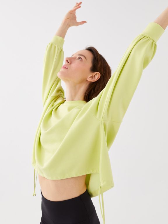 Crew Neck Regular Long Sleeve Oversize Women's Sweatshirt