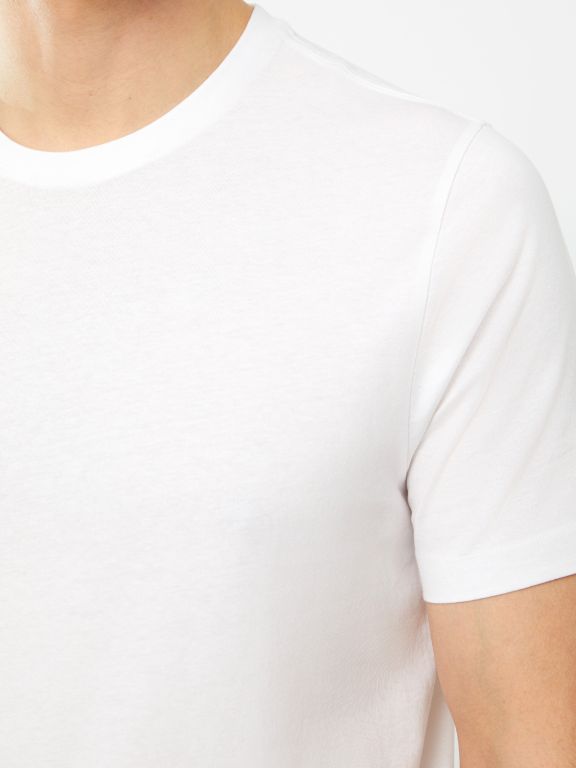 Crew Neck Short Sleeve Combed Cotton Men's T-shirt
