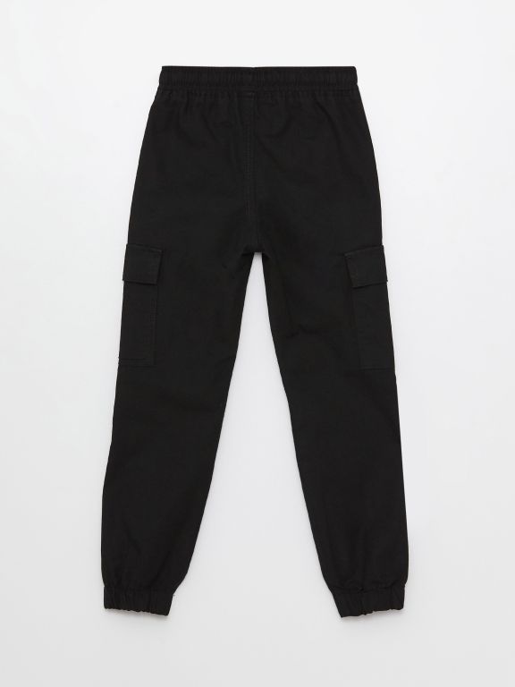 Elastic Waist Boy Cargo Trousers