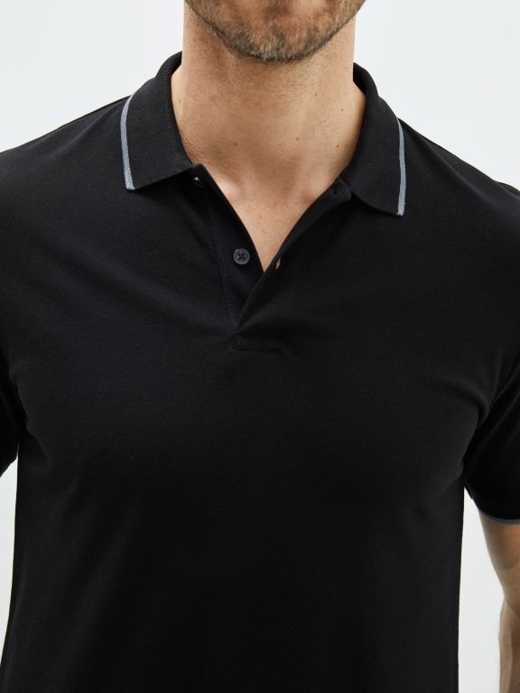 Polo Neck Short Sleeve Pike Men's T-shirt