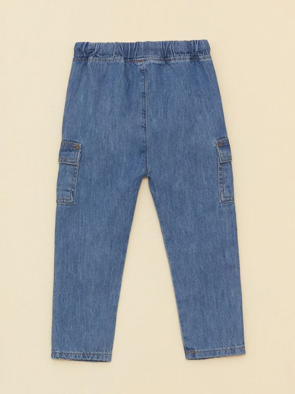 Elastic Waist Basic Baby Boy Denim Trousers