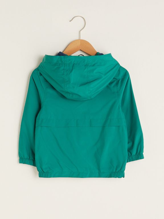 Hooded Long Sleeve Basic Baby Boy Zippered Coat