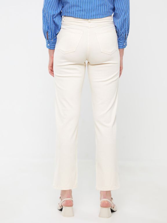Standard Fit Regular Gabardine Women's Trousers