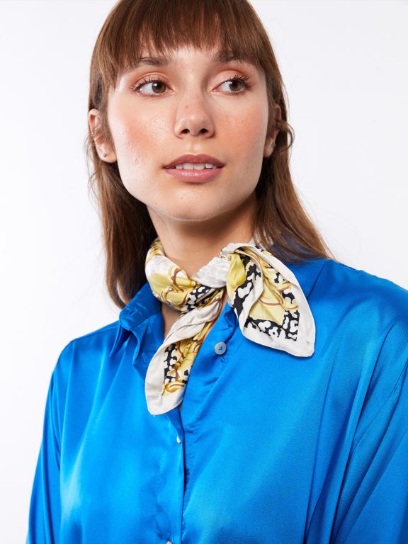 Patterned Satin Women's Bandana