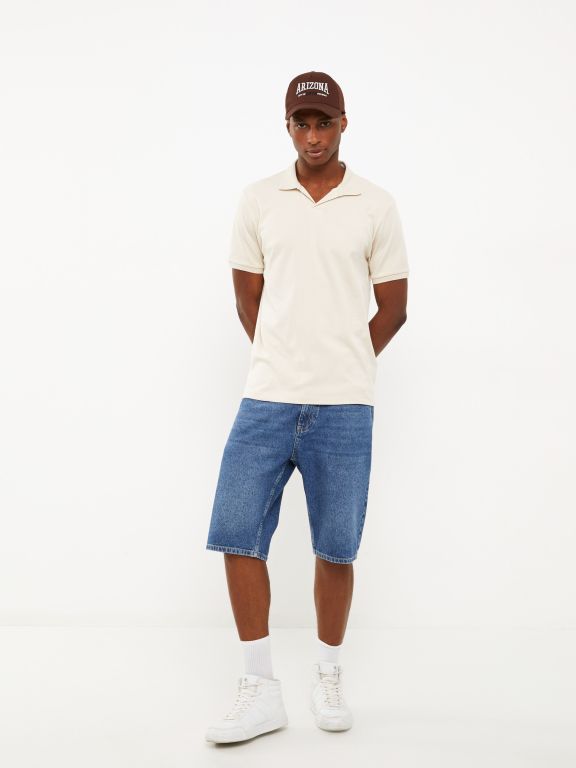 Polo Neck Short Sleeve Men's T-Shirt