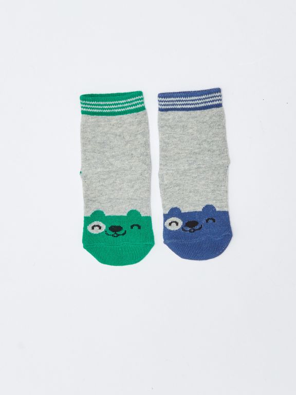 Patterned Baby Boy Socks 2 Pack