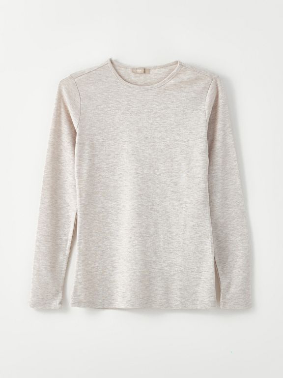 Crew Neck Regular Long Sleeve Women's T-shirt
