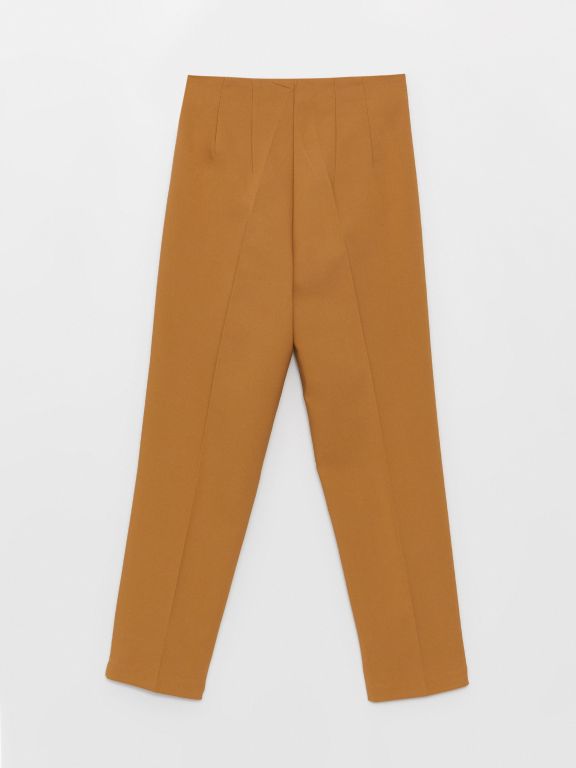 High Waist Carrot Cut Women's Trousers