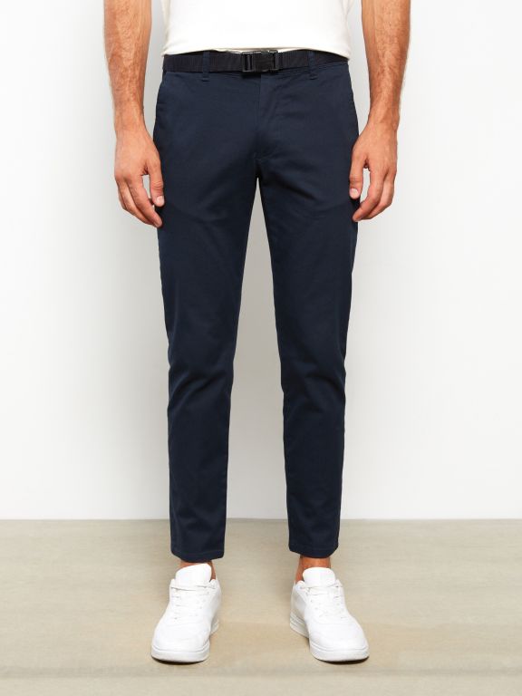 Slim Fit Gabardine Men's Trousers