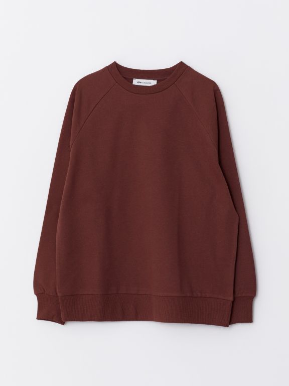 Crew Neck Regular Long Sleeve Women's Sweatshirt