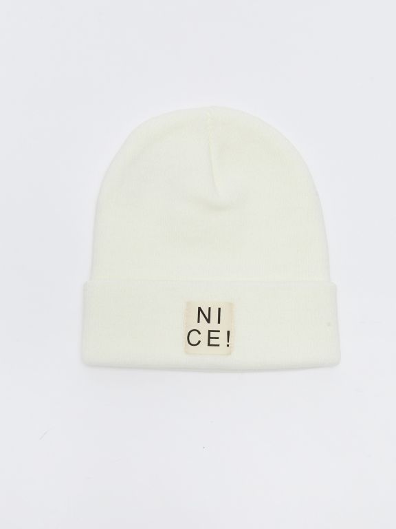 Label Printed Women's Tricot Beret