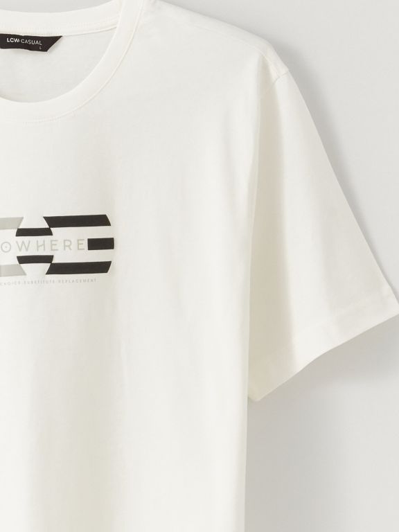 Crew Neck Short Sleeve Combed Cotton Men's T-shirt
