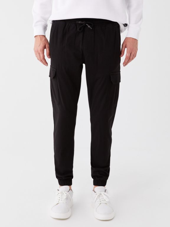 Slim Fit Gabardine Men's Jogger Trousers