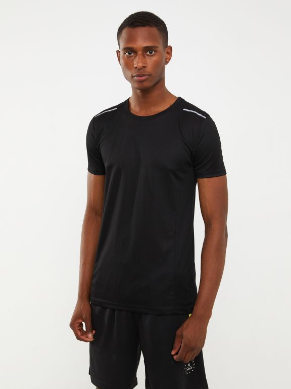 Crew Neck Short Sleeve Men's Sports T-Shirt