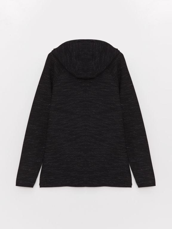 Hooded Long Sleeve Men's Sports Cardigan