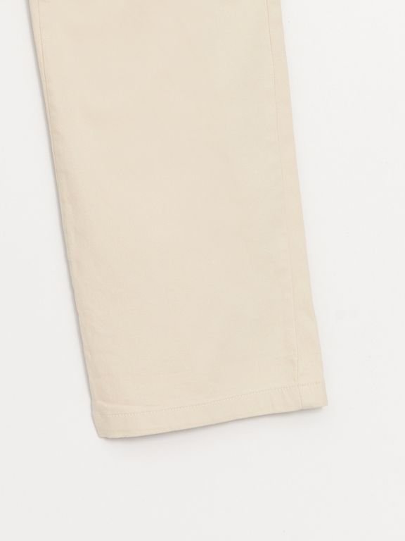 Basic Elastic Waist Girl Cargo Pants