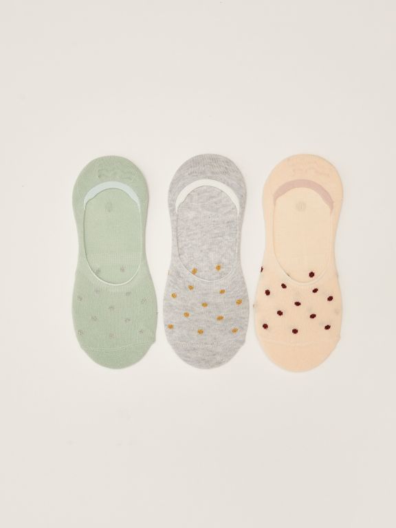 Polka Dot Women's Ballet Socks 3-Pack